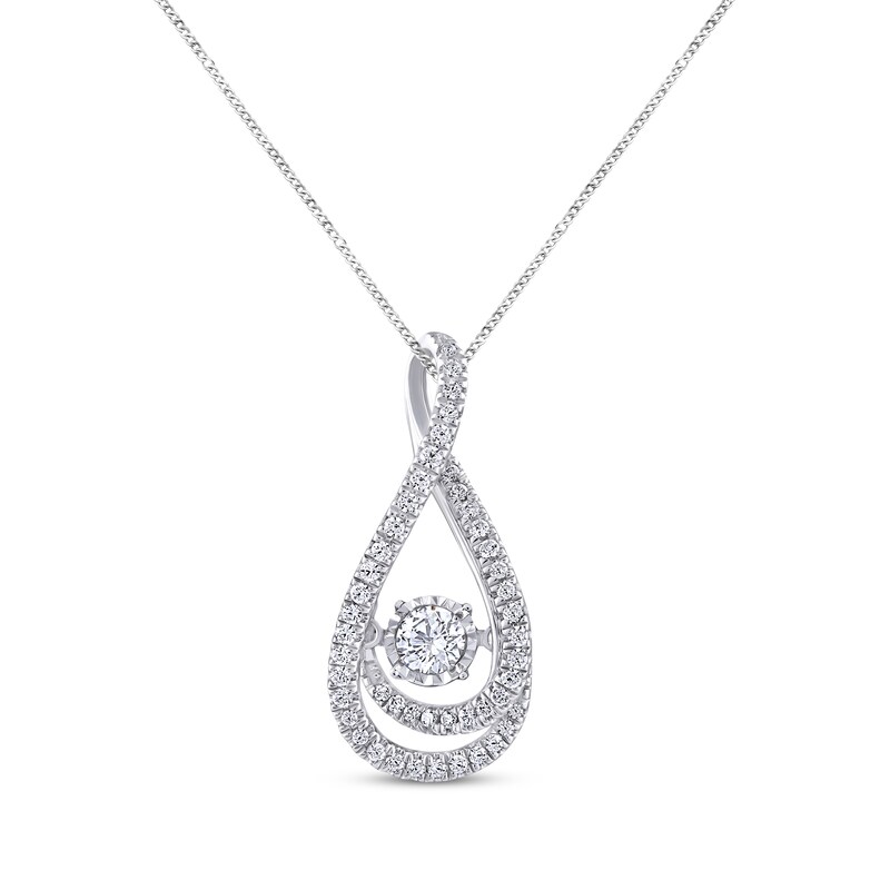 Main Image 1 of Previously Owned Unstoppable Love Necklace 1/2 ct tw 10K White Gold 19"
