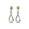 Thumbnail Image 1 of Previously Owned Diamond Infinity Dangle Earrings 1/5 ct tw 10K Yellow Gold