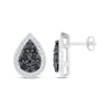 Thumbnail Image 3 of Previously Owned Black & White Diamond Stud Earrings 5/8 ct tw Sterling Silver