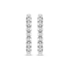 Thumbnail Image 2 of Previously Owned Diamond Hoop Earrings 1/4 ct tw 10K White Gold