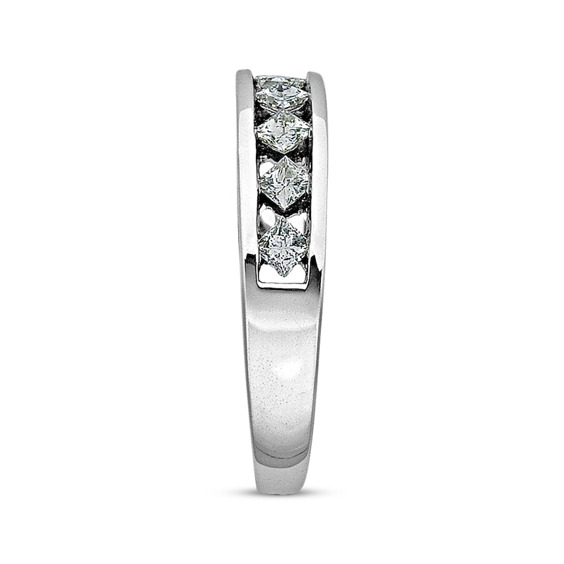 Main Image 3 of Previously Owned Diamond Anniversary Band 1/2 ct tw Princess-cut 14K White Gold