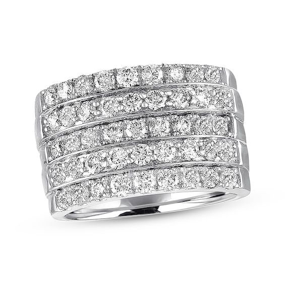 Previously Owned Diamond Anniversary Band 1-3/4 ct tw Round-cut 14K White Gold