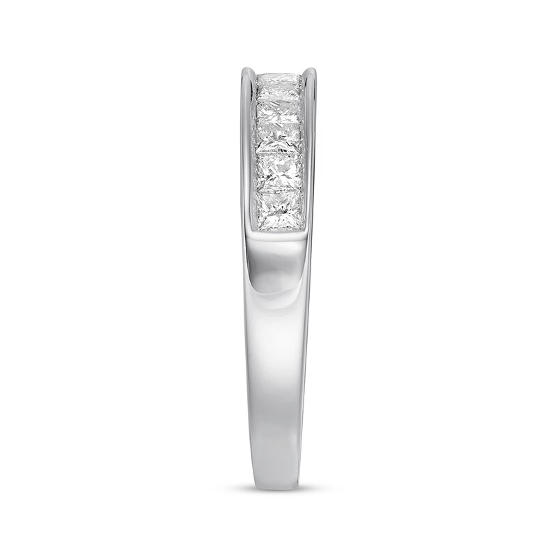 Main Image 3 of Previously Owned Diamond Anniversary Band 5/8 ct tw Princess-cut 10K White Gold