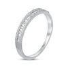 Thumbnail Image 2 of Previously Owned Diamond Anniversary Ring 1/4 ct tw Round/Baguette 10K White Gold Size 7