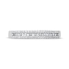 Thumbnail Image 3 of Previously Owned Diamond Anniversary Ring 1/4 ct tw Round/Baguette 10K White Gold Size 7