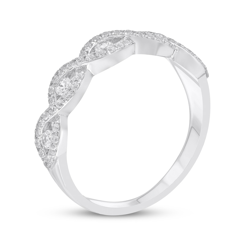 Main Image 2 of Previously Owned Diamond Anniversary Ring 1/2 ct tw Round-cut 14K White Gold