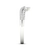 Thumbnail Image 3 of Previously Owned Diamond Contour Anniversary Ring 1/3 ct tw Baguette & Round-cut 14K White Gold