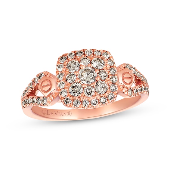 Previously Owned Le Vian Diamond Ring 5/8 ct tw Round-cut 14K Strawberry Gold