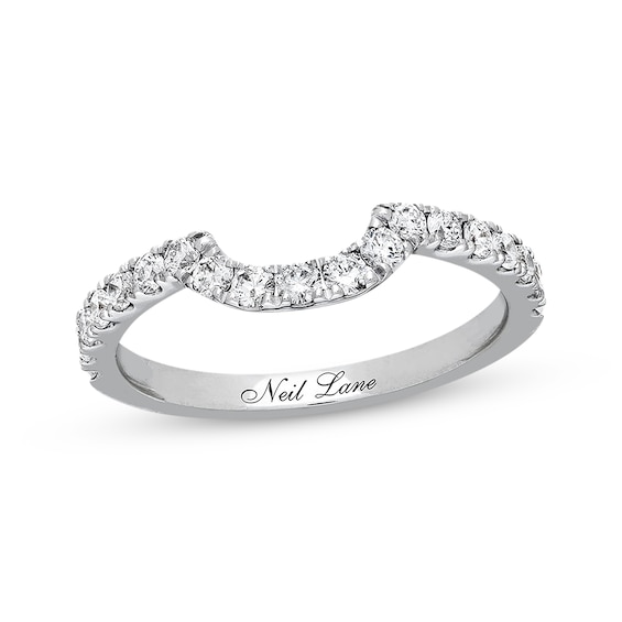 Previously Owned Neil Lane Wedding Band 1/2 ct tw Round-cut Diamonds 14K White Gold Size