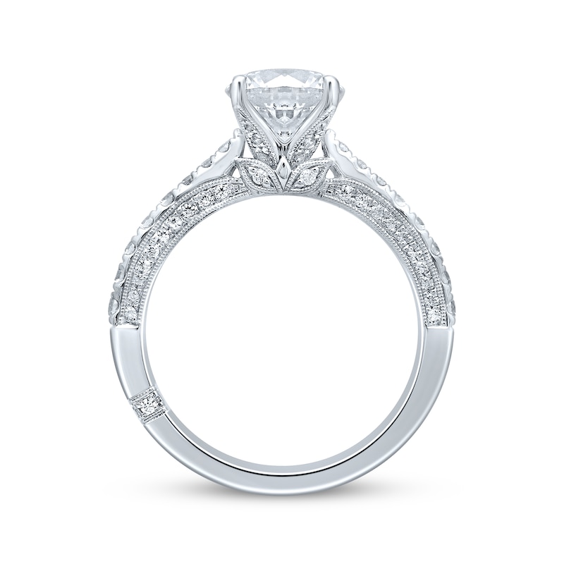 Main Image 3 of Previously Owned Monique Lhuillier Bliss Diamond Engagement Ring 1 7/8 ct tw Round-cut 18K White Gold