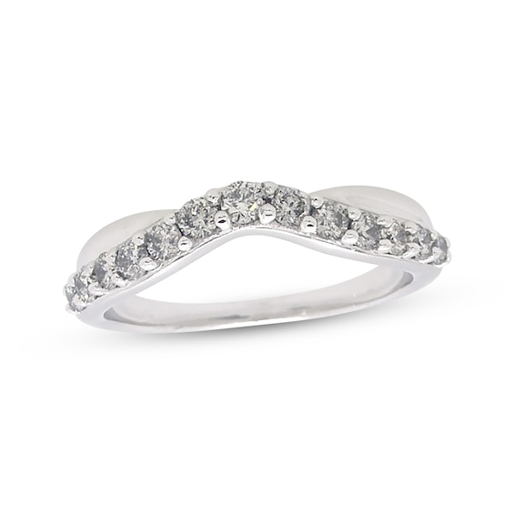 Previously Owned Diamond Contour Band 3/8 ct tw 14K White Gold