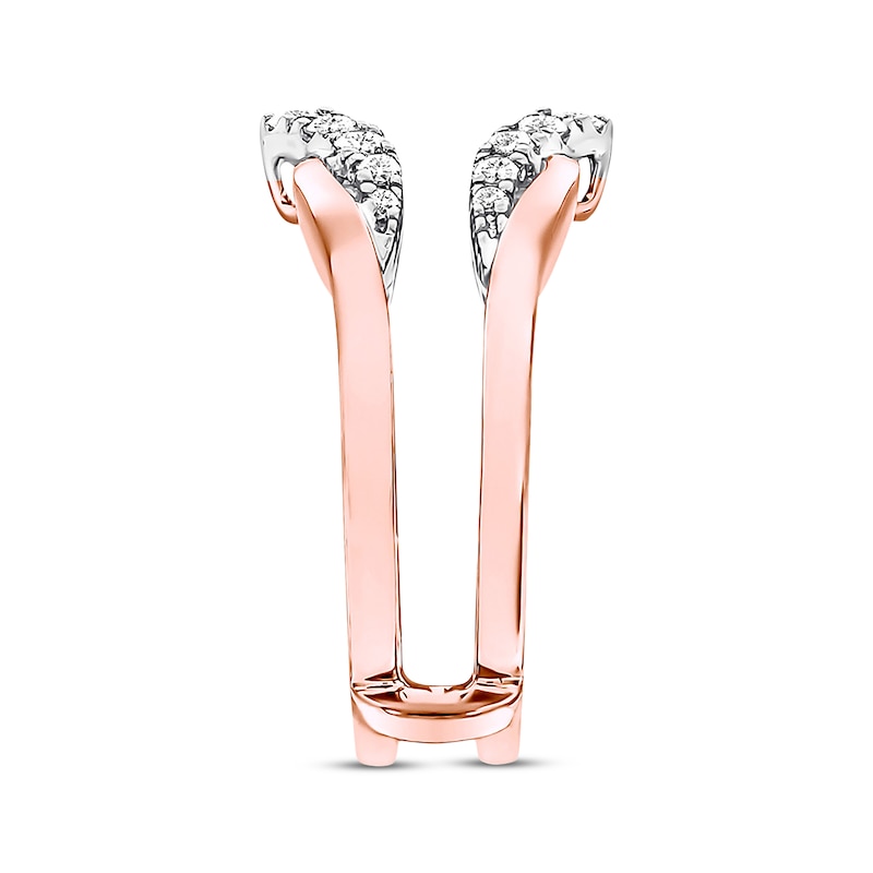 Main Image 3 of Previously Owned Diamond Enhancer Ring 3/8 ct tw Round-cut 14K Two-Tone Gold