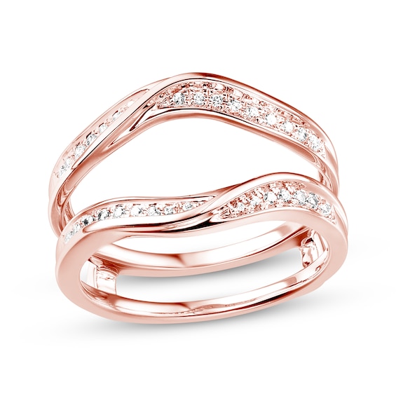 Previously Owned Diamond Enhancer Ring 1/5 ct tw Round-cut 14K Rose Gold