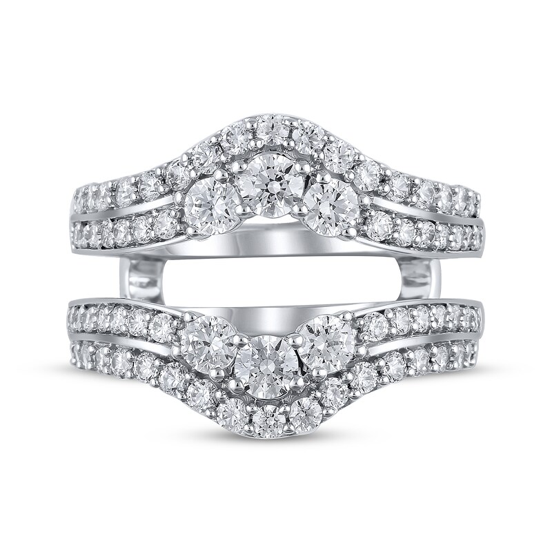 Main Image 3 of Previously Owned Diamond Enhancer Band 1-1/2 ct tw Round-cut 14K White Gold Size 7