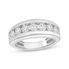 Thumbnail Image 1 of Previously Owned Men's Diamond Wedding Band 2 ct tw Round-cut 10K White Gold