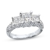 Thumbnail Image 1 of Previously Owned 3-Stone Diamond Engagement Ring 2 ct tw Princess-cut 14K White Gold
