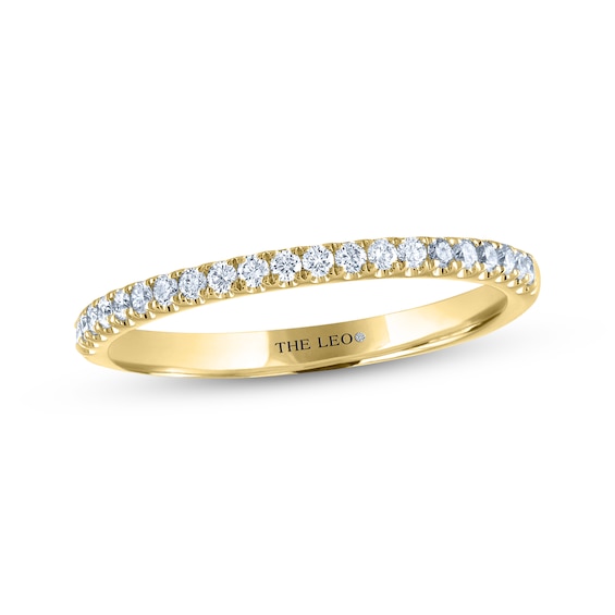 Previously Owned THE LEO Diamond Wedding Band 1/5 ct tw Round-cut 14K Yellow Gold