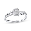 Thumbnail Image 1 of Previously Owned Round Diamond Twist Engagement Ring 1/4 ct tw 10K White Gold