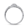 Thumbnail Image 3 of Previously Owned Round Diamond Twist Engagement Ring 1/4 ct tw 10K White Gold