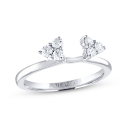 Previously Owned THE LEO Diamond Enhancer Ring 1/3 ct tw Round-cut 14K White Gold
