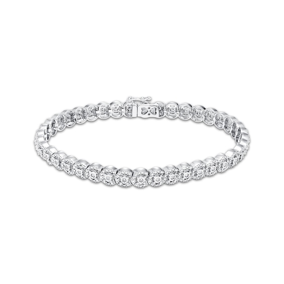 Previously Owned Diamond Fashion Bracelet 3/8 ct tw Sterling Silver 7.75"
