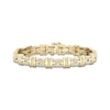 Thumbnail Image 1 of Previously Owned Men's Diamond Bracelet 1/2 ct tw Round-cut 10K Yellow Gold 8.5&quot;