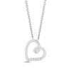 Thumbnail Image 2 of Previously Owned Hallmark Diamonds Swirling Hearts Gift Set 1/8 ct tw Sterling Silver 18&quot;