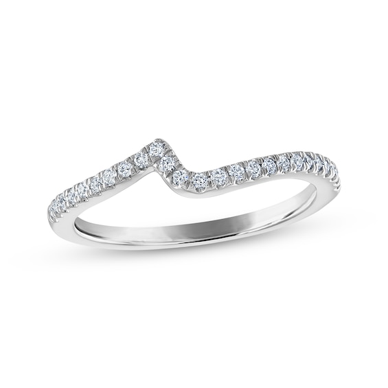 Previously Owned Diamond Wedding Band 1/6 ct tw Round-cut 14K White Gold