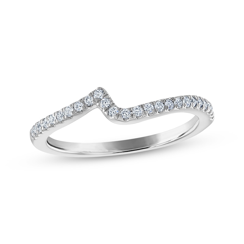 Main Image 1 of Previously Owned Diamond Wedding Band 1/6 ct tw Round-cut 14K White Gold