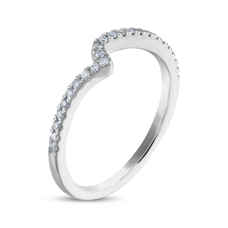 Main Image 2 of Previously Owned Diamond Wedding Band 1/6 ct tw Round-cut 14K White Gold