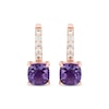 Thumbnail Image 2 of Previously Owned Le Vian Amethyst Earrings 1/6 ct tw Diamonds 14K Strawberry Gold