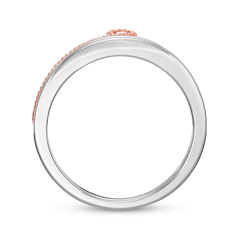 Main Image 3 of Previously Owned Emmy London Diamond Ring 1/4 ct tw Sterling Silver & 10K Rose Gold