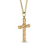 Thumbnail Image 3 of Previously Owned Men's Cross Necklace 1/2 ct tw Diamonds 10K Yellow Gold
