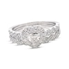 Thumbnail Image 1 of Previously Owned Neil Lane Heart-Shaped Diamond Bridal Set 7/8 ct tw 14K White Gold Size 8