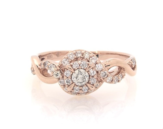 Previously Owned Diamond Engagement Ring 1/2 ct tw Round-cut 10K Rose Gold