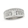 Thumbnail Image 1 of Previously Owned Princess-Cut Diamond Bridal Set 2 ct tw 14K White Gold Size 6