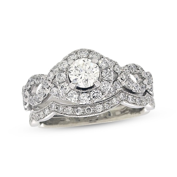 Previously Owned Neil Lane Diamond Bridal Set 1-1/4 ct tw Round-Cut 14K White Gold 5.25