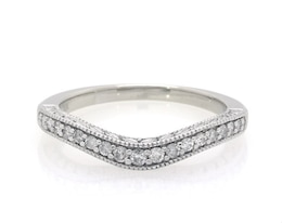 Previously Owned Diamond Wedding Ring 1/5 ct tw Round-cut 10K White Gold