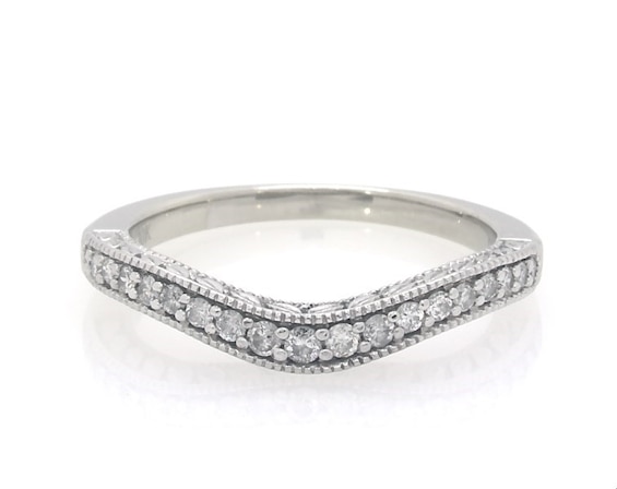 Previously Owned Diamond Wedding Ring 1/5 ct tw Round-cut 10K White Gold