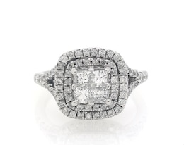 Previously Owned Diamond Engagement Ring 1-1/6 ct tw Princess-cut 14K White Gold