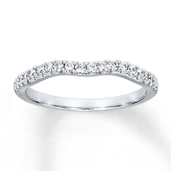 Previously Owned Diamond Wedding Band 1/4 ct tw Round-cut 14K White Gold