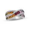 Thumbnail Image 1 of Previously Owned Le Vian Multi-Gemstone Ring 5/8 ct tw Diamonds 14K Vanilla Gold