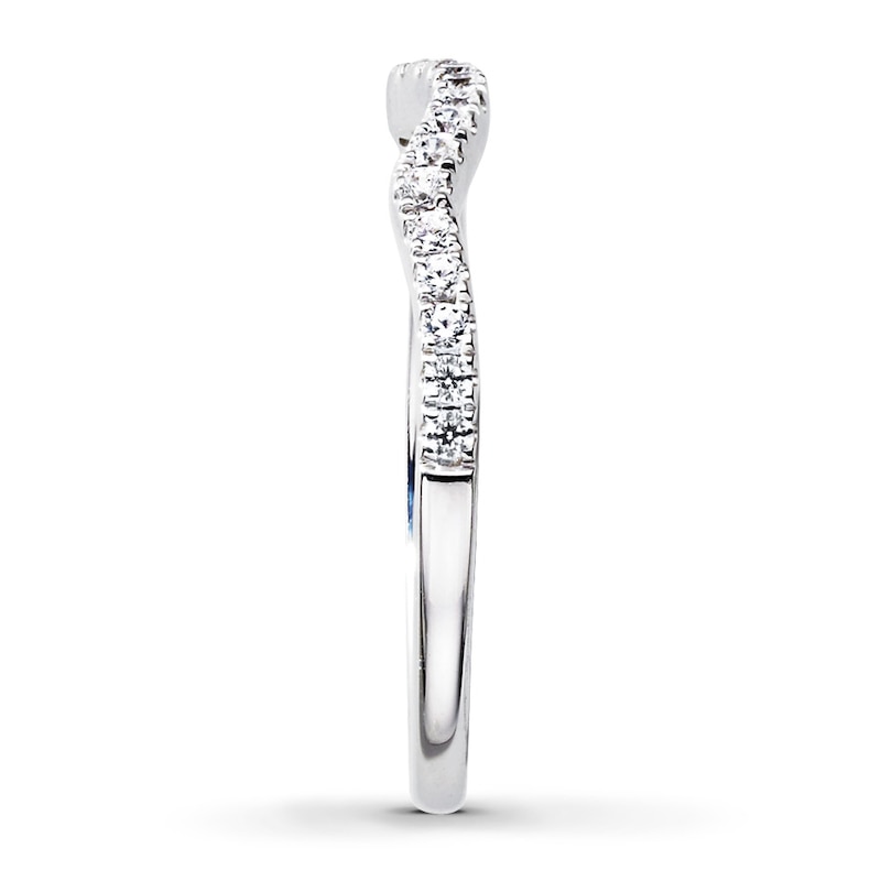 Main Image 3 of Previously Owned Radiant Reflections Diamond Wedding Band 1/5 ct tw 14K Gold