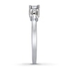 Thumbnail Image 3 of Previously Owned 3-Stone Diamond Ring 1/2ct tw Princess-cut 14K White Gold