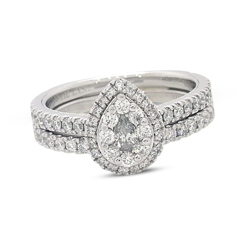 Main Image 1 of Previously Owned Neil Lane Diamond Bridal Set 1 ct tw Round-Cut 14K White Gold Size 6