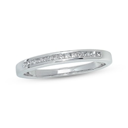 Previously Owned Diamond Wedding Band 1/5 ct tw Princess-cut 14K White Gold