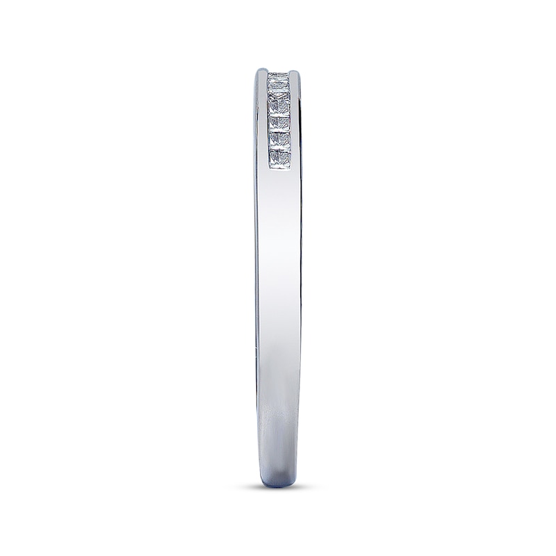 Main Image 2 of Previously Owned Diamond Wedding Band 1/5 ct tw Princess-cut 14K White Gold