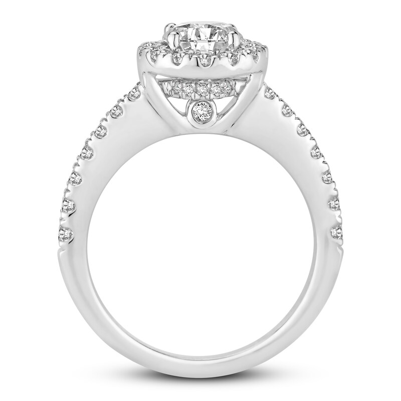 Main Image 2 of Previously Owned Diamond Engagement Ring 1-3/8 ct tw Round-cut 14K White Gold