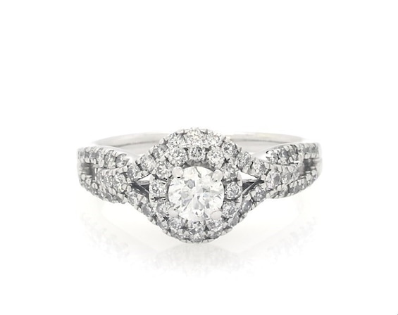 Previously Owned Diamond Engagement Ring 1 ct tw Round-cut 14K White Gold