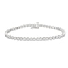 Thumbnail Image 3 of Previously Owned Diamond Tennis Bracelet 3 ct tw Round-Cut 10K White Gold 7&quot;